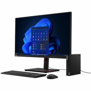 Lenovo ThinkCentre M70q Gen 5 12TD000SSP Desktop Computer - Intel Core i5 13th Gen i5-13400T - 8 GB - 256 GB SSD - Tiny -