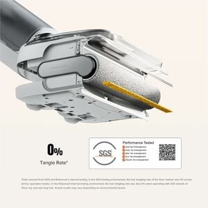 Scopa elettrica Roborock F25 RT senza filo - Bianco, Stainless - 870 mL Capacità serbatoio acqua - Batteria - Batteria ric