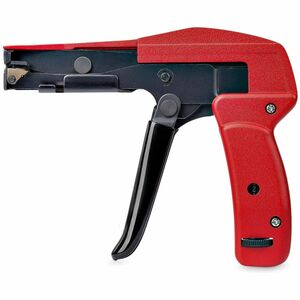 StarTech.com Cable Tie Installation Tool - TAA Compliant - 154.9 mm Length - Black, Red - S45C Steel, Aluminium Alloy, Alu