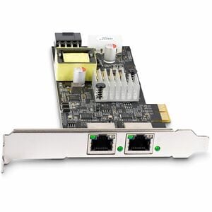 StarTech.com 2.5Gigabit Ethernet Card - 2.5GBase-T - Plug-in Card - Black - PCI Express 2.0 x2 - Low Profile Bracket Heigh