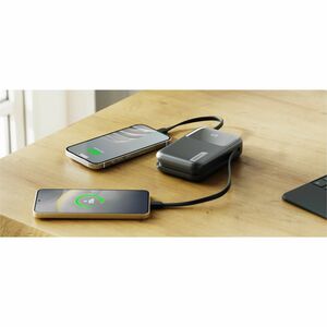 Alogic Tandem+ Power Bank - Black - For Smartphone, Tablet PC, Earbud, Smartwatch, USB Type C Device, USB Type A Device, L