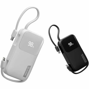 Alogic Tandem Power Bank - Black - For Smartphone, Smartwatch, Tablet PC, Earbud, USB Type A Device, USB Type C Device, Li