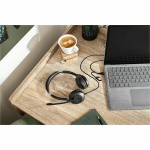 Jabra Evolve2 30 SE Stereo USB C and A Headset - Microsoft Teams Certification - Stereo - USB Type C, USB Type A - Wired -