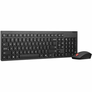 Lenovo Essential Keyboard & Mouse - Spanish - USB Type A Wireless RF 2.40 GHz Keyboard - Keyboard/Keypad Color: Black - US