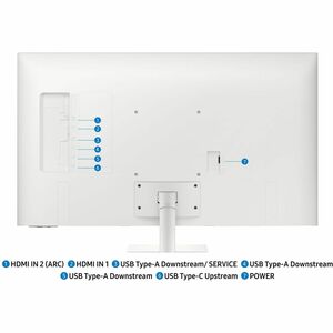 Moniteur LED intelligent Samsung S43FM703UU 43"" Classe 4K UHD - 16:9 - Blanc - 109,2 cm (43"") Viewable - LED Rétroéclair