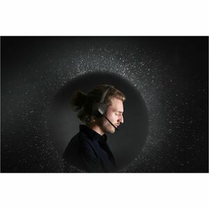 Yealink BH70 Wireless Over-the-head Mono Headset - Black - Microsoft Teams Certification - Monaural - 5000 cm - Bluetooth 