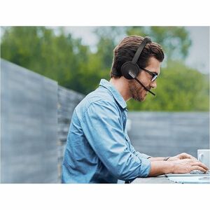 Yealink BH70 Wireless On-ear, Over-the-head Stereo Headset - Black - Microsoft Teams Certification - Binaural - Supra-aura