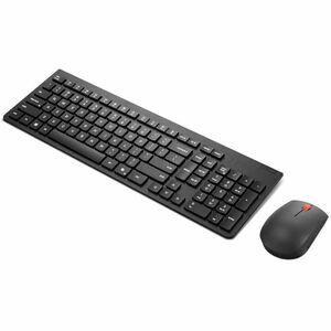 Lenovo Essential Tastatur & Maus - Deutsch - Tastatur, Kabellos, Funk 2,40 GHz USB Typ-A, Schwarz - Maus, Optische, Kabell