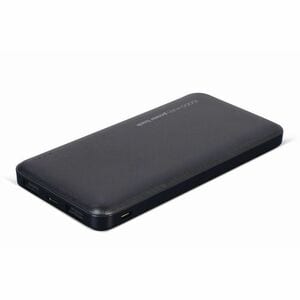 Power Bank Gembird - Nero - Per Tablet PC, Smartphone - Ioni polimeri di litio - 10000 mAh - 12 W - 2,40 A - 5 V DC Uscita