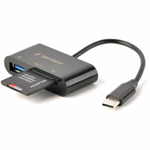 Lettore flash Gembird 2 Slot - USB 3.1 Tipo C, USB 2.0 - 256 GB Chiavetta USB - SD, microSD, SDHC, SDXC, TransFlash - 2 Nu