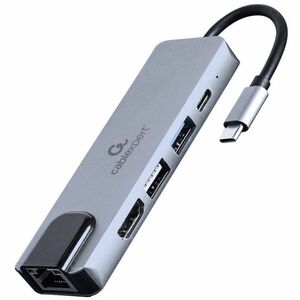 Docking station Cablexpert USB Type-C - Compatibilita carica - 4K @30Hz, 4K UHD, 4K - 3840 x 2160 - 2 x Porte USB - 1 x US