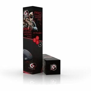 Mouse pad da gaming Gembird - Medio - 250 mm x 350 mm - Nero - Schiuma, Gomma naturale - Anti-scivolo, Anti-strappo - Mouse