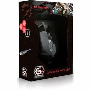 Mouse di gioco Gembird - USB 2.0 - Ottico - 6 Pulsante(i) - Rosso - Cavo - 2400 dpi - Rotella di scorrimento - Simmetrico