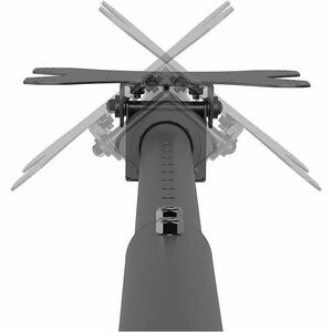 Neomounts Ceiling Mount for TV - Black - Height Adjustable - 1 Display(s) Supported - 58.4 cm to 106.7 cm (42") Screen Sup