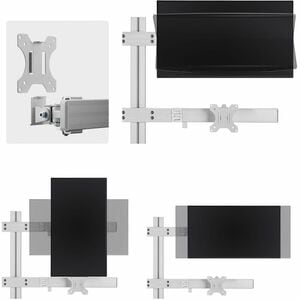 StarTech.com Tischhalterung für Display, Monitor - Weiß - Querformat/Hochformat - Höhenverstellbar - 6 Unterstützte(r) Dis