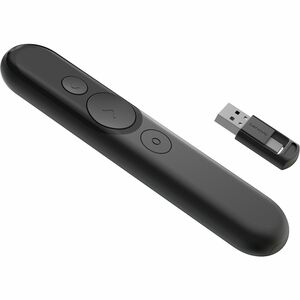 Lenovo Pointer - Bluetooth/Radio-Frequenz - USB Typ-A, USB-Typ C - Laser - 3 Taste(n) - Schwarz - Kabellos - 2,40 GHz - wi