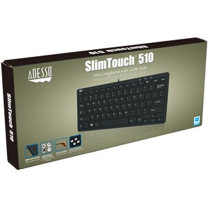 Adesso - 78 Key(s) - Internet, Multimedia, Email, Volume Down, Volume Up, Mute, Previous Track, Windows Key Hot Key(s) - W