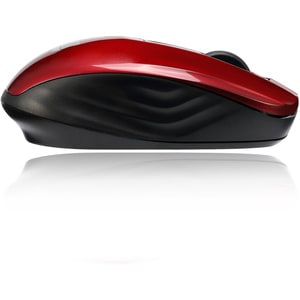 Adesso iMouse S50R Mouse - Radio Frequency - USB - Optical - 3 Button(s) - Red - Wireless - 2.40 GHz - 1200 dpi - Scroll W