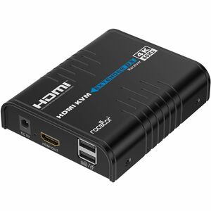 Rocstor TrueReach Video Extender Transmitter/Receiver - 656.17 ft Range - 2 x Network (RJ-45) - 5 x USB - 1 x HDMI In - 1 