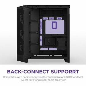 NZXT H9 Flow CM-H92FB-P1 Computer Case - ATX Motherboard Supported - Mid-tower - Glass, Tempered Glass, Steel, Galvanized 