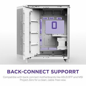 NZXT H9 Flow CM-H92FW-P1 Computer Case - ATX Motherboard Supported - Mid-tower - Glass, Tempered Glass, Steel, Galvanized 