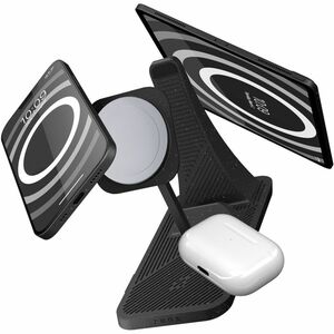 OtterBox Carregador por indução - Preto - Para iPad, iPhone, AirPod - Conectores de entrada: USB - Magnético, Carregamento