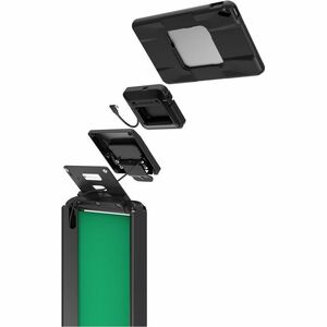 Compulocks PowerMove Suporte para tablet PC - Até 27,7 cm (10,9") Suporte de ecrã - Piso, Freestanding - Alumínio - Preto