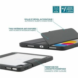 MOBILIS Rugged Carrying Case (Flap) for 27.7 cm (10.9") to 27.9 cm (11") Apple iPad (11th Generation), iPad (10th Generati