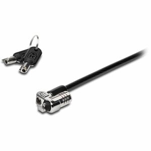 Kensington MicroSaver 2.0 Cable de Bloqueo Para Portátil - Bloqueo por Llaves Maestras - Plata, Negro - Acero al carbono -