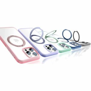 TORRAS Ostand R Fusion Hülle für Apple iPhone 16 Pro Smartphone - Rosa - Fingerabdruckresistent, Staubfest, Rutschfest, St