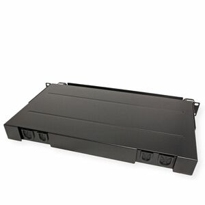 Roline 12 Anschluss/AnschlüsseGlasfaserplatte - Glasfaserleitung - Schwarz - 12 x Simplex - 12 x Duplex - 1U Hoch