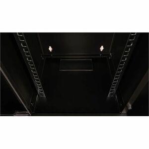 Roline 12U Wandmontierbar Rackschrank für Gestell270 mm Rack Depth - Schwarz - Glas, Stahl