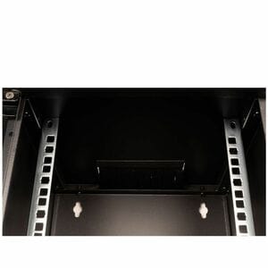 Roline 6U Wandmontierbar Geschlossener Schrank Rackschrank für Netzwerk-Geräte270 mm Rack Depth - Schwarz - Glas, Blech - 
