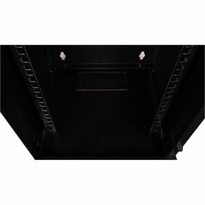Roline 9U Wandmontierbar Geschlossener Schrank Rackschrank für Gehäuse, Networking270 mm Rack Depth - Schwarz - Glas, Stah