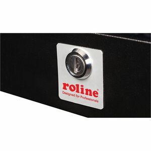 Roline 5U Wandmontierbar Geschlossener Schrank Rackschrank für Networking, Gehäuse, Switch, Router - Schwarz - Glas, Stahl