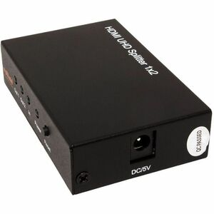 Roline 2-Wege HDMI-Splitter für PC, Notebook, Monitor, Projektor, Fernsehen, Blu-ray Player - Metall - Schwarz - 3840 x 21
