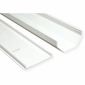 Roline Kabelschutz - Weiß - Kabelabdeckung - 1,1 m Länge - Aluminium