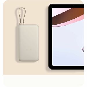 Xiaomi PB2030MI Power Bank - Tan - For Smartphone, Tablet, iPhone - Lithium Ion (Li-Ion) - 20000 mAh - 3 A, 2.50 A, 1.50 A