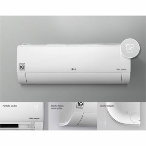 Aire acondicionado de pared LG DUALCOOL VM182H9 con Motor inversor digital - Blanco, Negro - Refrigerador, Calentador - 18