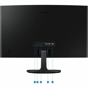 Monitor LCD Samsung Essential S3 S24D360GAL 24" Class Full HD Pantalla curva - 16:9 - Negro - 61cm (24") Viewable - Vertic