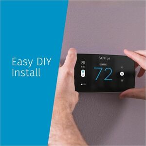 Copeland ST76, Sensi Touch 2 Smart Thermostat - Black - Alexa, Google Assistant, SmartThings, HomeKit Supported