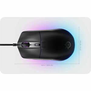 SteelSeries Rival 3 Gen 2 Gaming Mouse - TrueMove Core - Cable - Black - 8500 dpi - 6 Button(s) - Right-handed