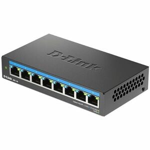 D-Link DMS-108 8 Ports Ethernet Switch - 2.5 Gigabit Ethernet - 2.5GBase-T - 2 Layer Supported - 8.59 W Power Consumption 