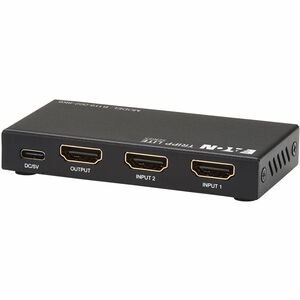 Tripp Lite series 2-Port HDMI Switch with Remote Control - 8K 60 Hz, UHD, 4:4:4, HDR10+, HDCP 2.3 - 7680 x 4320 - 8K, 4K -