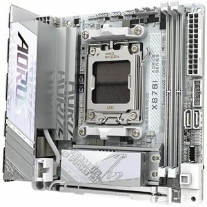 GIGABYTE Ultra Durable X870I AORUS PRO ICE Gaming Desktop Motherboard - AMD X870 Chipset - Socket AM5 - Mini ITX - Ryzen 7