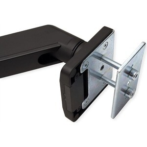 Roline Clamp Mount for LCD Monitor - Black - 1 Display(s) Supported - 15 kg Load Capacity - 75 x 75, 100 x 100 - Aluminium