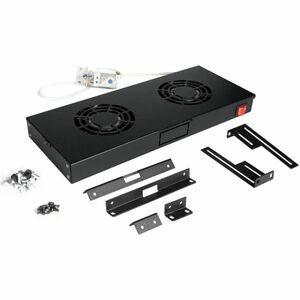 Roline Cooling Fan - Server, Rack - 2 x Fan(s) - Black - Steel, Iron