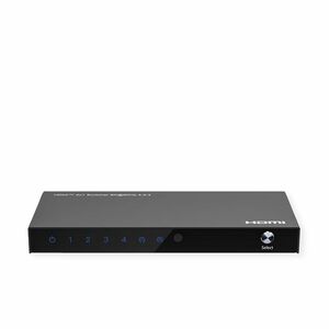 Roline Audio/Video Switchbox - Cable - 7680 x 4320 - 8K - 4 Input Device - 1 Display - Monitor, Projector, TV - 1 x USB - 