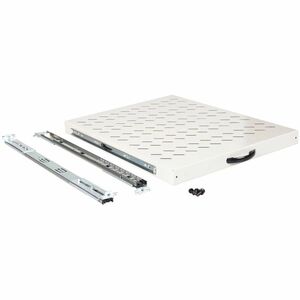 Roline 1U Rack-mountable Rack Shelf for Cabinet - Light Grey - Steel, Metal - 25 kg Maximum Weight Capacity