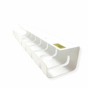Roline Cable Organizer - White - 2 Piece Pack - Cable Tray - 1.1 m Length - Aluminium